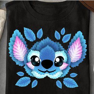 Stitch Leaf Face Unisex T-Shirt